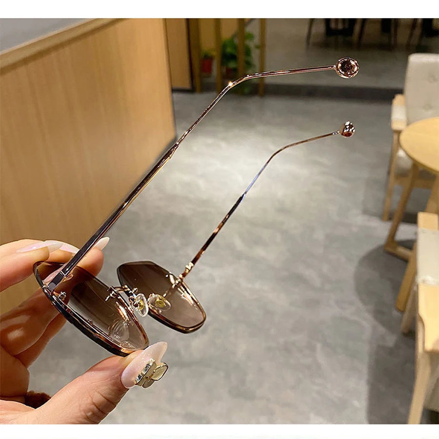 2025 Fashion Polygonal Metal Sunglasses