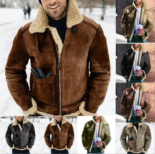 Men’s Autumn Winter Faux Leather Jacket
