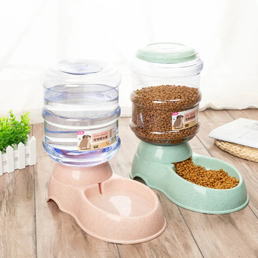 Large-Capacity Pet Feeder & Water Dispenser