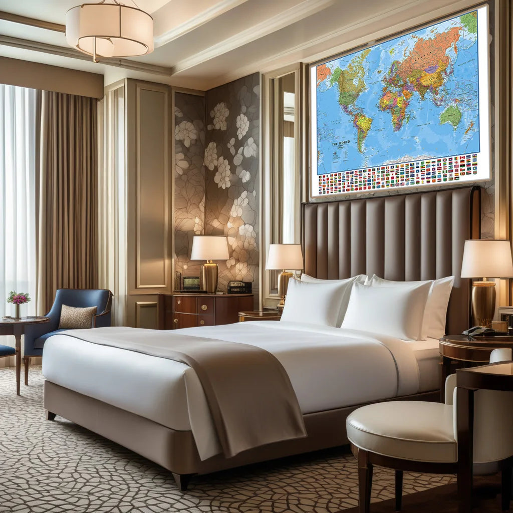 Vintage World Map Poster Prints