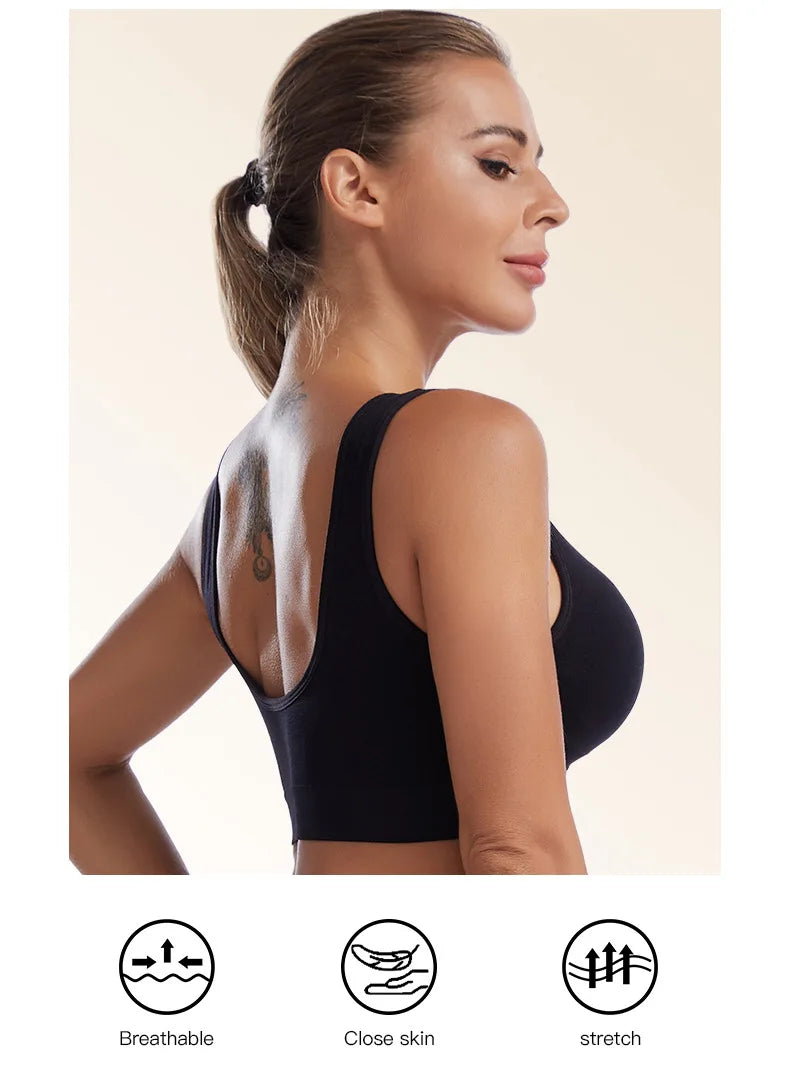 S–7XL Plus Size Seamless Wireless Bra