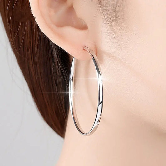 New 18K Gold Plated Hoop Earrings for Women