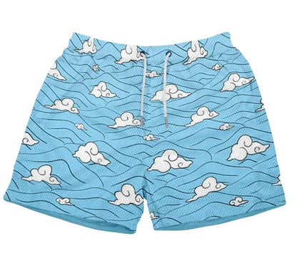 Anime 3D Print Mesh Shorts
