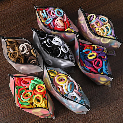 50/100PCS Colorful Nylon Hair Bands for Kids