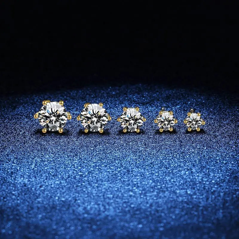 Moissanite Stud Earrings for Women