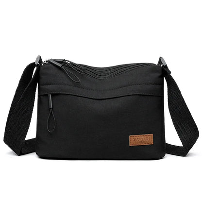 3 Main Pockets High Capacity Crossbody Shoulder Bag for Women