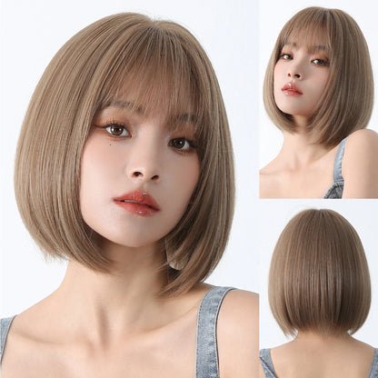 Short Straight Bob Wig for Women