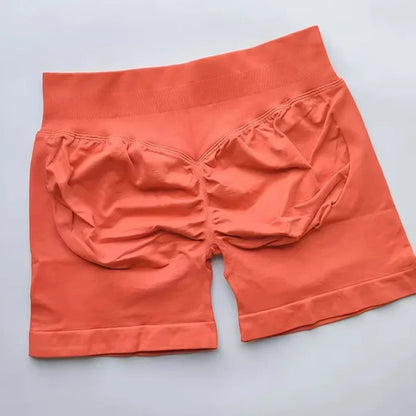 Women’s Impact Seamless Scrunch Bum Shorts – Low Ribbed Waist Gym Essential