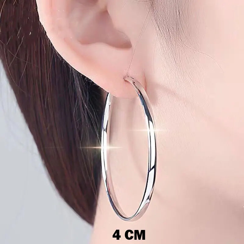 New 18K Gold Plated Hoop Earrings for Women