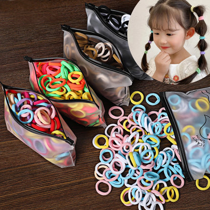 50/100PCS Colorful Nylon Hair Bands for Kids