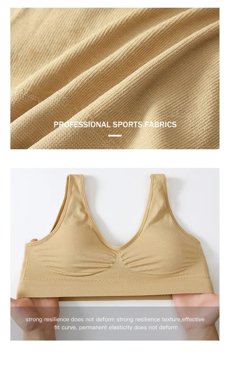 S–7XL Plus Size Seamless Wireless Bra