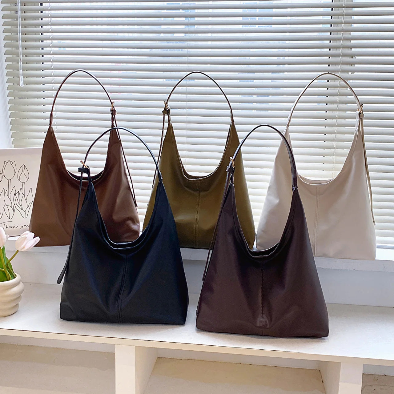 New Retro Simple Large Tote Bag