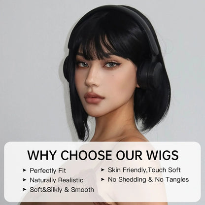Short Straight Bob Wig for Women
