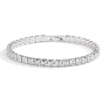 Solid 18K/14K Gold Moissanite Tennis Bracelet for Women