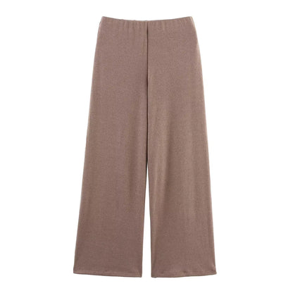 Summer New Women’s Two-Piece Set – Pin-Decorated Sleeveless Double-Breasted V-Neck Top & Mid-Waist Casual Pants