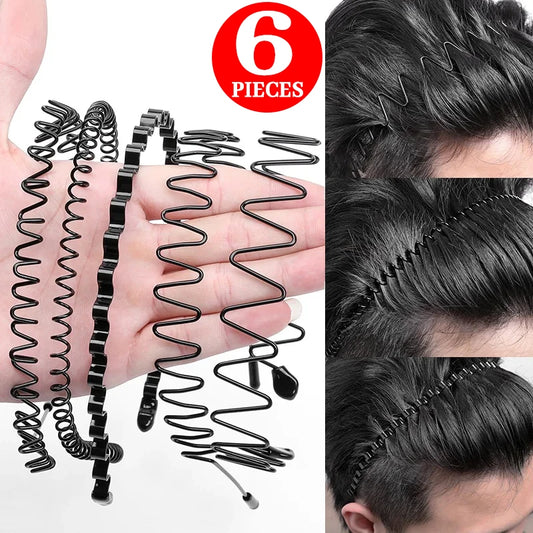 6/1PCS Fashion Metal Hair Band