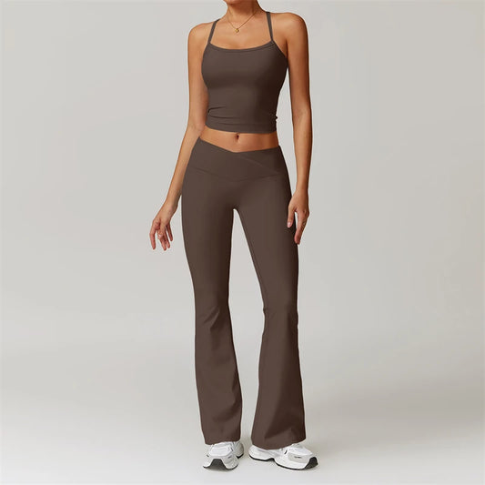2-Piece Women's Yoga & Fitness Set – Sports Bra & Leggings